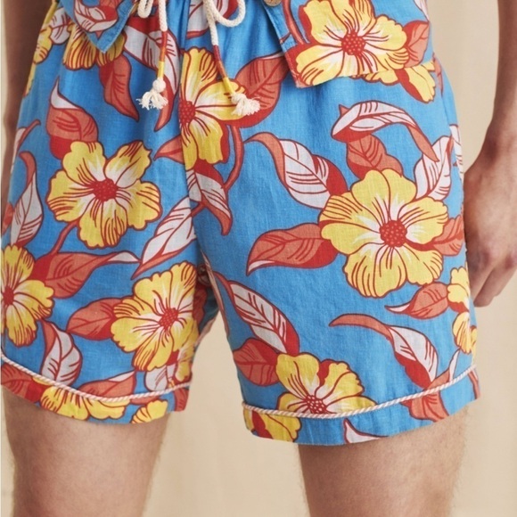 Faherty LA Floral Blue Short eclectic grandpa - Picture 10 of 10